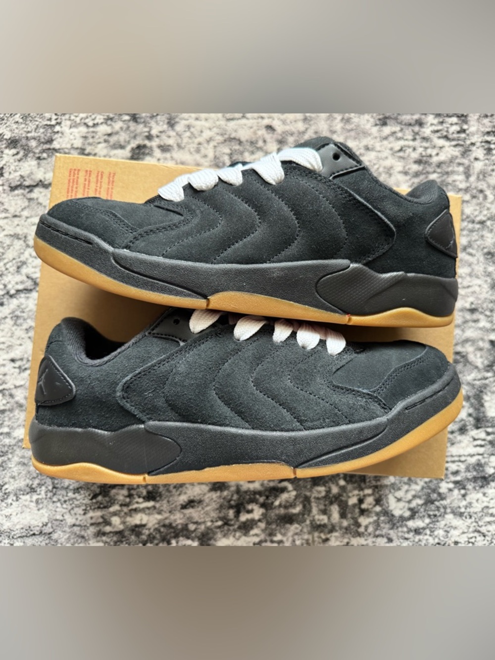 Jordan Session Black Gum, Size 9.5 Men’s. Brand New in Box/No Lid.